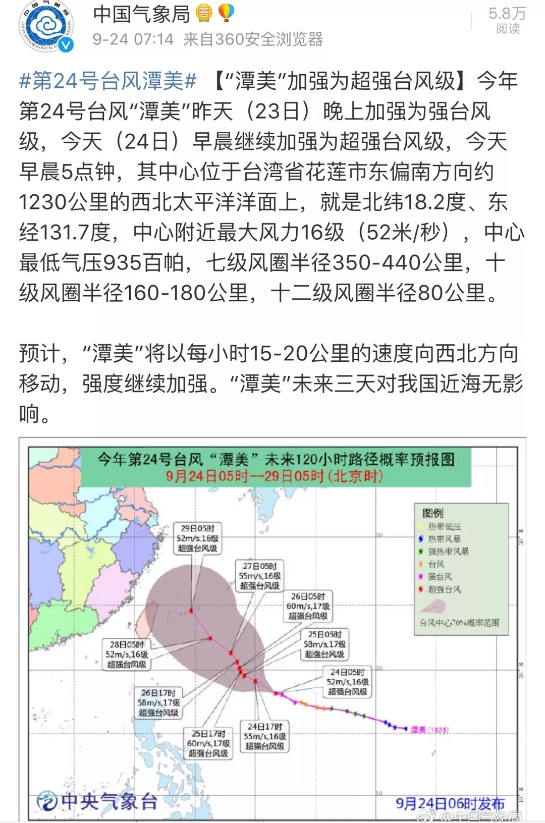 今年第20号台风潭美生成，多方观点探析与个人立场应对挑战