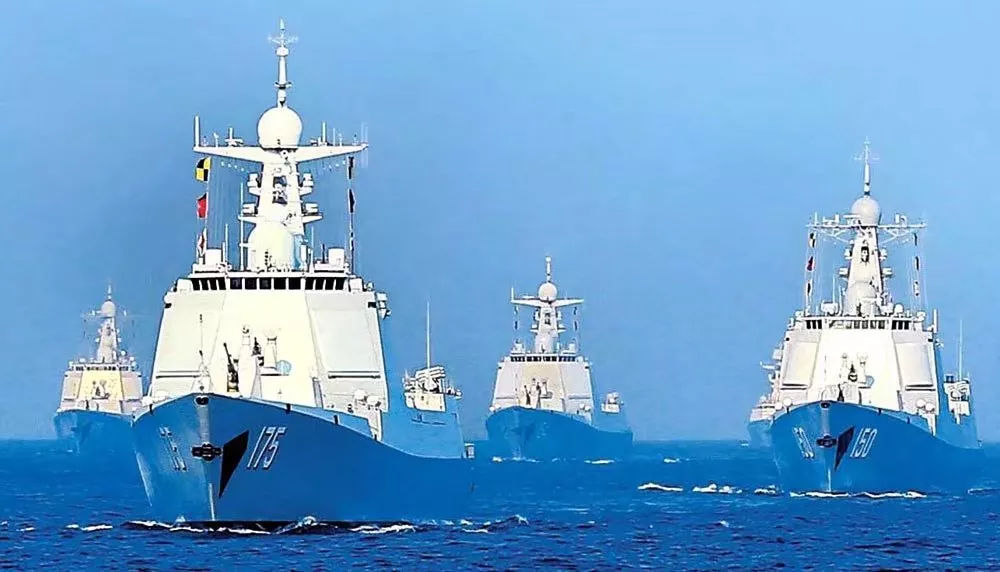 中国海军最新装备，科技领航，未来力量的展现